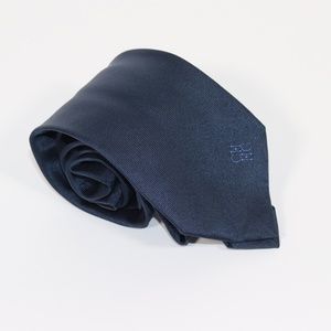 CH Carolina Herrera Men's Neck Tie Silk Navy Blue